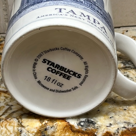 2007 Starbucks Coffee Company City of Tampa Mug 18 fl oz Architecture Series - Picture 14 of 14